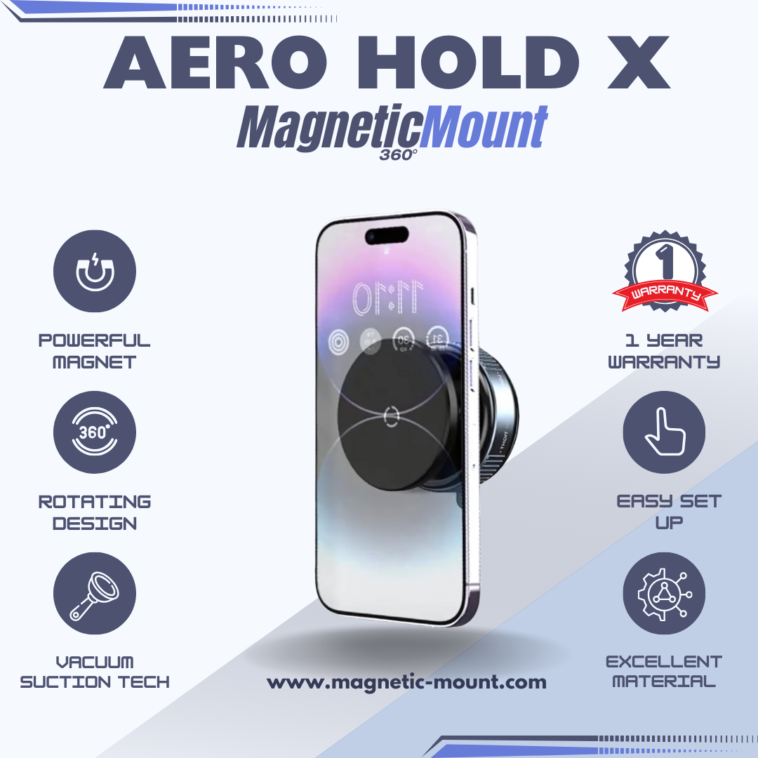 Adjustable hands-free magnetic phone holder with strong magnets