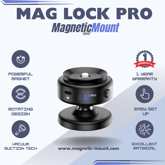 Heavy-duty magnetic car phone mount with strong grip