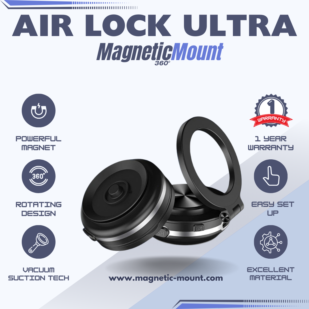 Compact yet powerful magnetic phone mount for car and home use